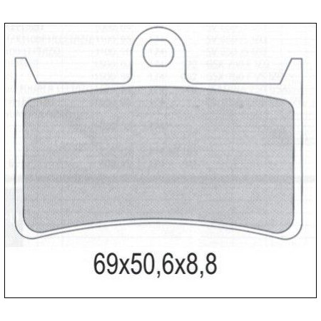 Klocki hamulcowe GALFER YAMAHA FZ8 779