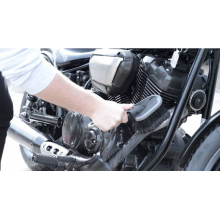Zestaw 3 szczotek do mycia motocykla