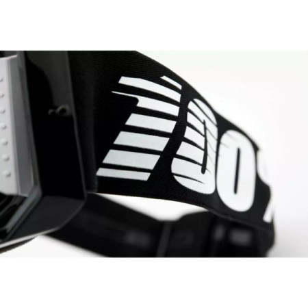 Gogle 100% armega black clear czarny