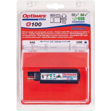 Ładowarka motocyklowa USB OPTIMATE TECMATE