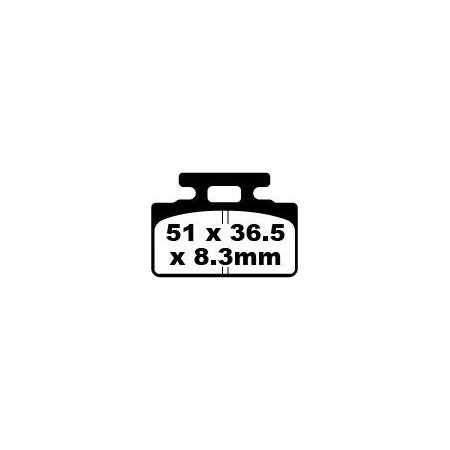 Klocki hamulcowe EBC SFA SYM DD50