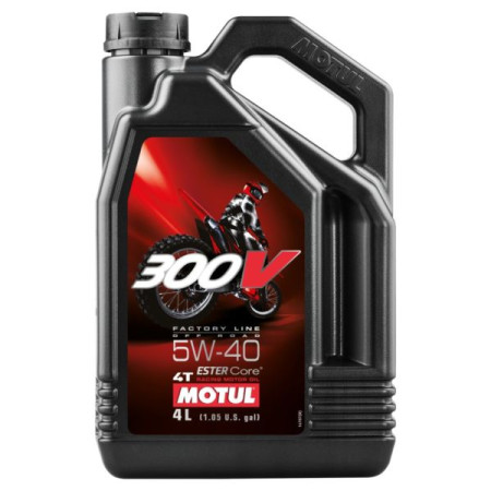 Olej silnikowy MOTUL 300v 4T 5w40 4l