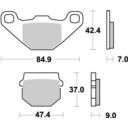 Klocki hamulcowe MOTO-MASTER kx80-100,kdx125,kMX12