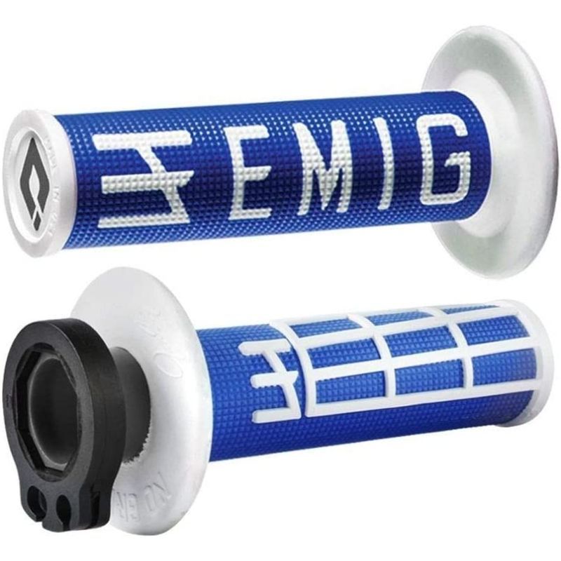 Manetki ODI emig v2 lock-on grip zestaw niebieskie