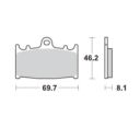 Klocki hamulcowe MOTO-MASTER KH158 sinter metal