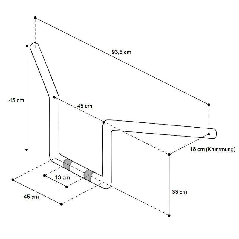 Kierownica ape hanger 14" HD street glide