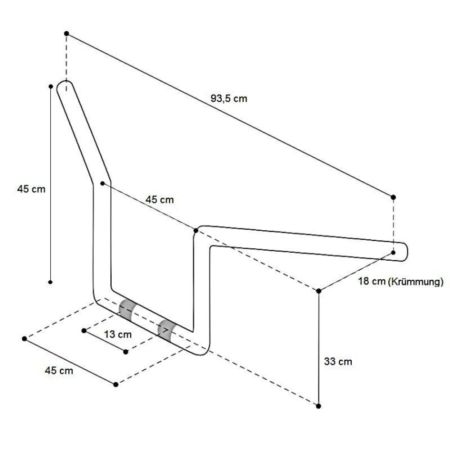 Kierownica ape hanger 14" HD street glide