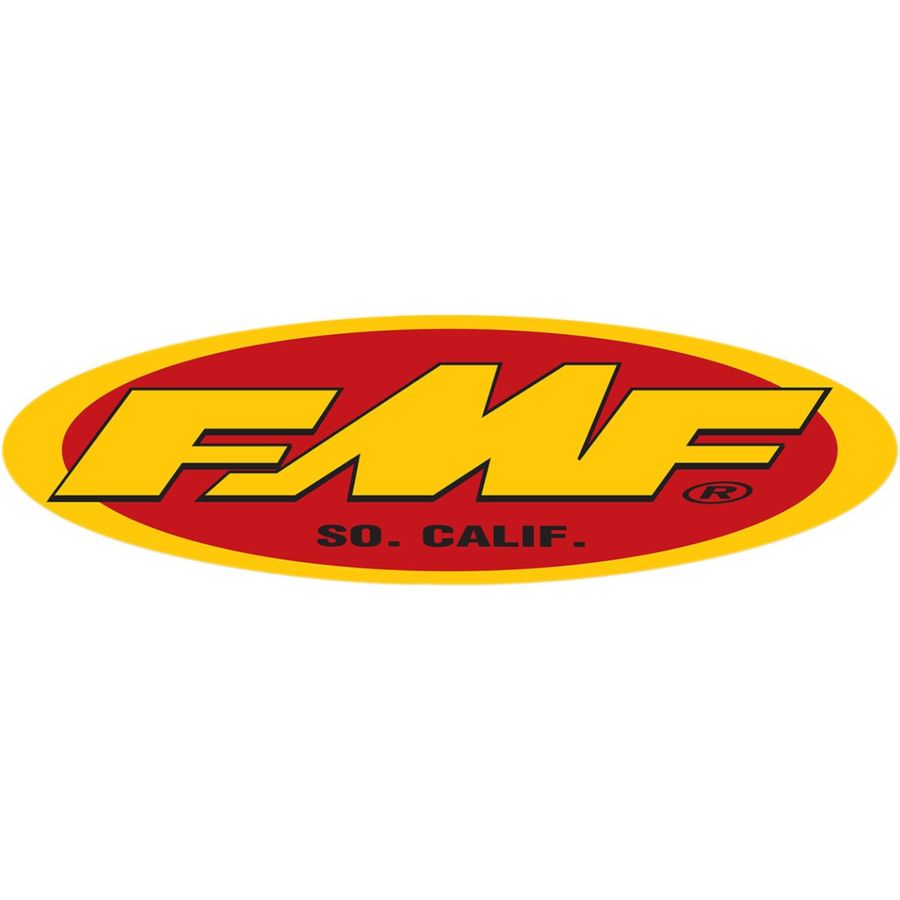 Naklejka FMF 23" oval (yel/rd)