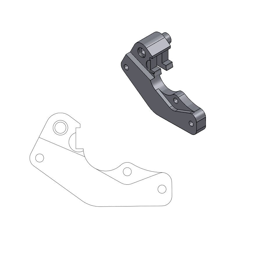Adapter zacisku hamulca MOTO-MASTER