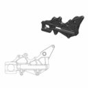 Adapter zacisku hamulca MOTO-MASTER black