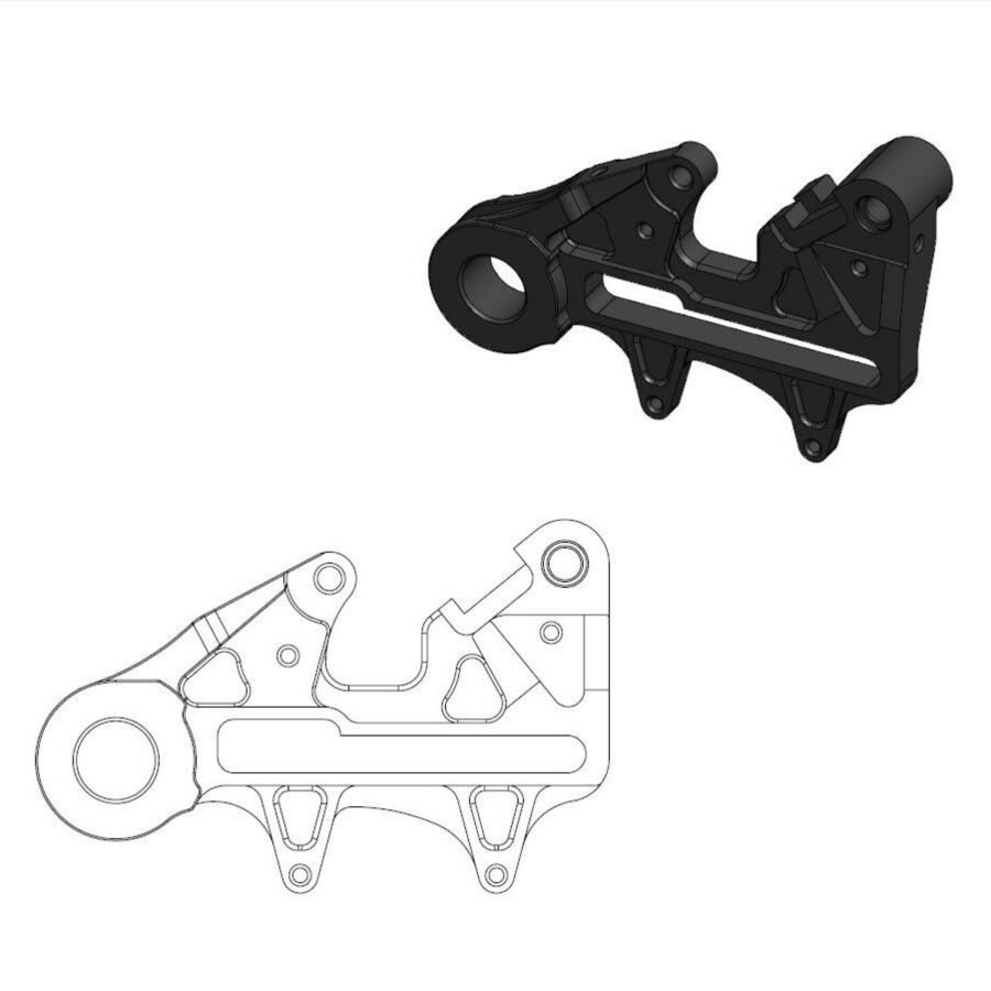 Adapter zacisku hamulca MOTO-MASTER 240mm