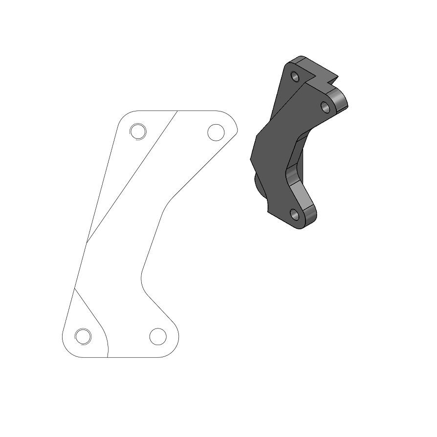 Adapter zacisku hamulca MOTO-MASTER sm