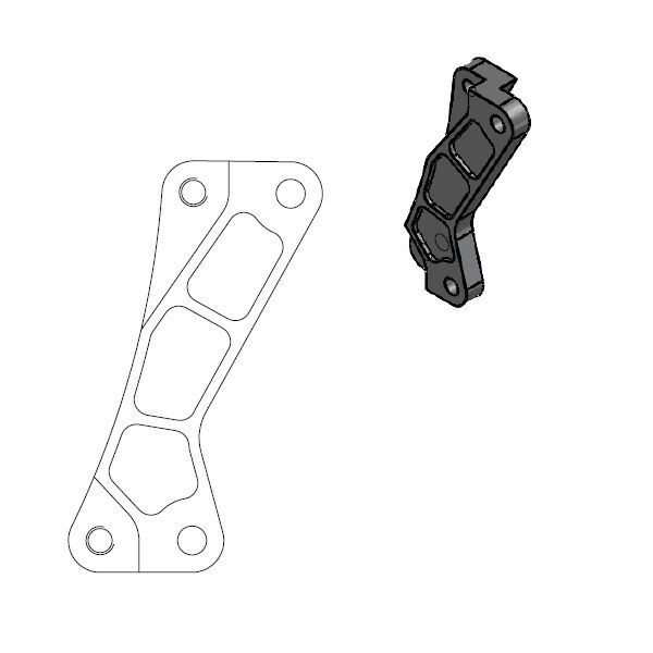 Adapter zacisku hamulca MOTO-MASTER sm