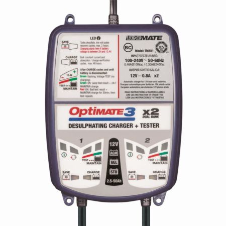 Ładowarka akumulatorów OPTIMATE 3 X 2 BANK TECMATE