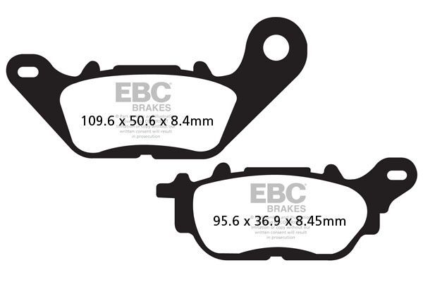 Klocki hamulcowe EBC FA YAMAHA YBR125 YZF-R3