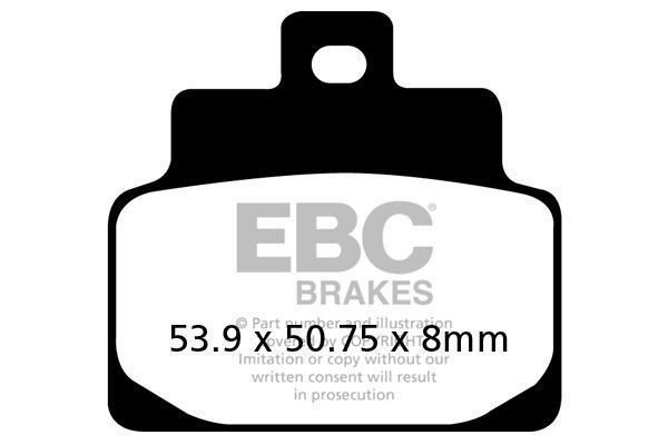 Klocki hamulcowe EBC SFA CARBON APRILIA HABANA