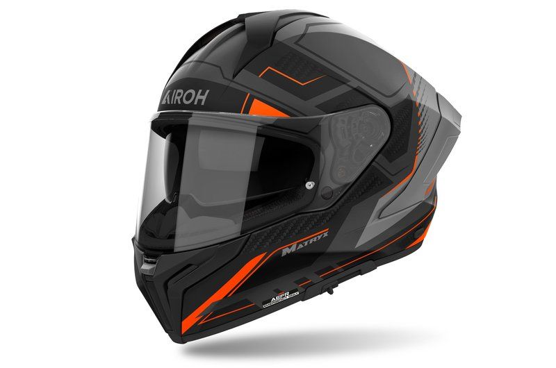 Kask AIROH MATRYX ROCKET ORANGE MATT BLACK 2XL