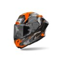 Kask AIROH GP 800 MUST ORANGE GLOSS BLACK XS