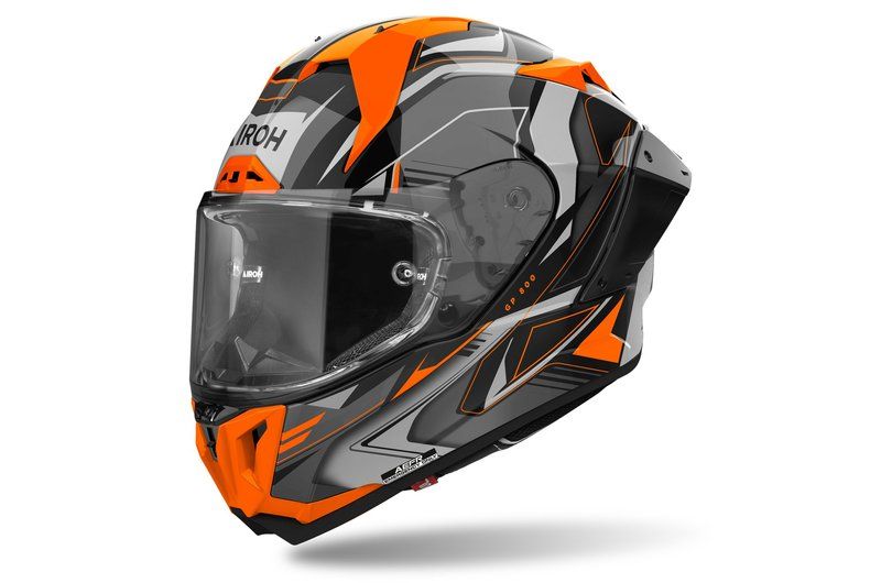 Kask AIROH GP 800 MUST ORANGE GLOSS BLACK S
