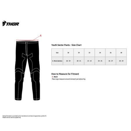 Spodnie THOR sector youth minimal black r. 18