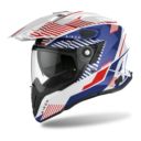 Kask AIROH COMMANDER Boost WHITE/BLUE GLOSS L