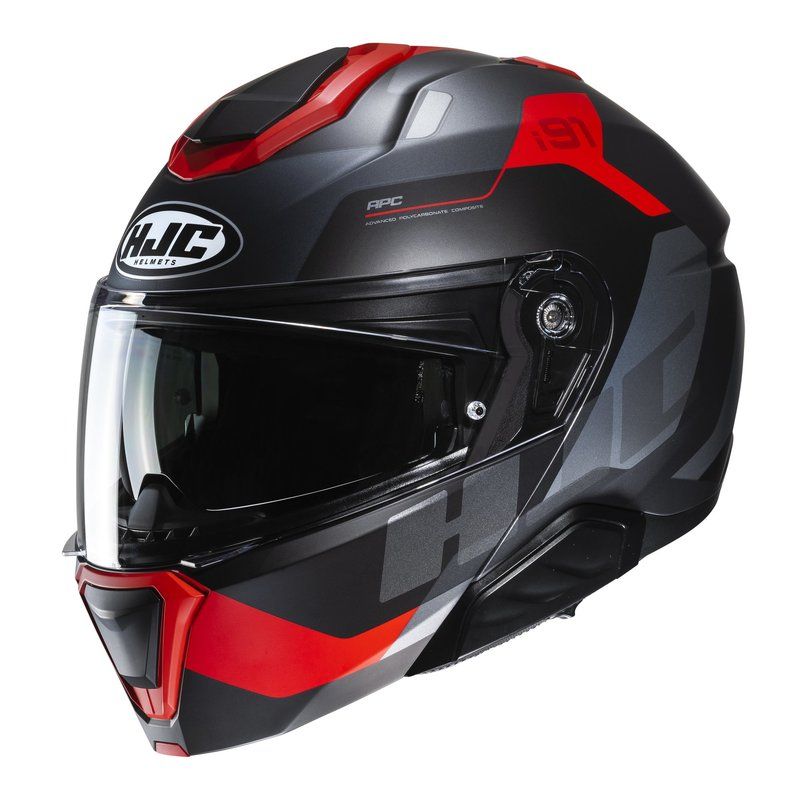 Kask HJC i91 carst mc1sf czarno-czerwony 2xl