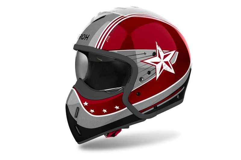 Kask AIROH J 110 COMMAND BURGUNDOWY GLOSS XXL