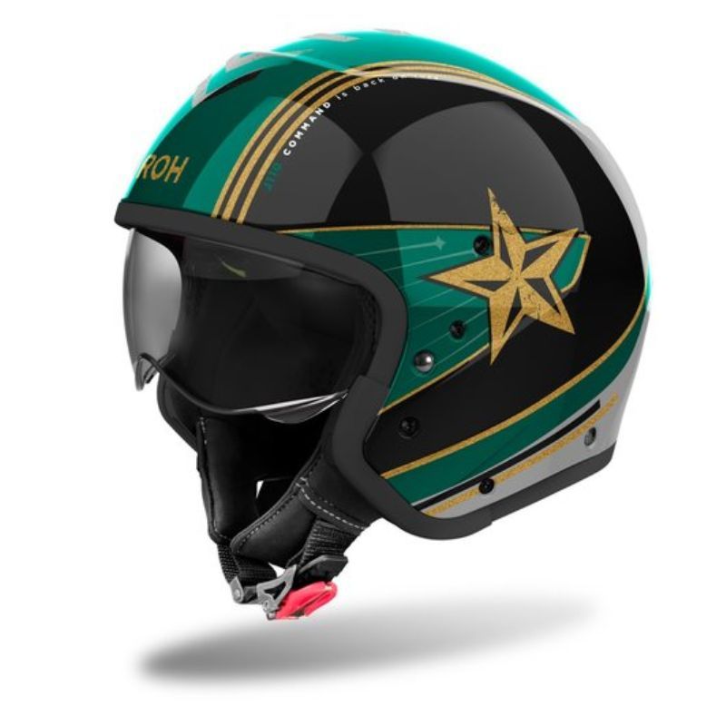 Kask AIROH J 110 COMMAND MINT GREEN GLOSS XXL