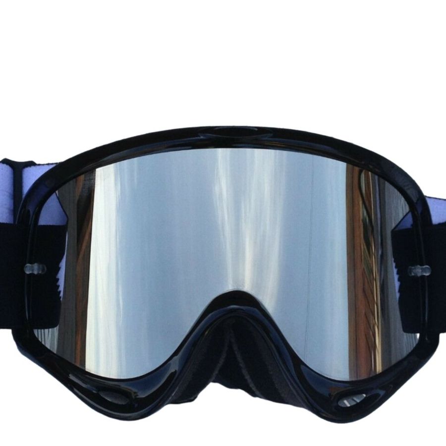 Szybka OAKLEY o frame lustrzana srebrna p.