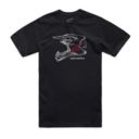 T-shirt ALPINESTARS MX HELMET CSF black L
