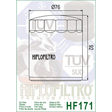 Filtr oleju HF171 chrom