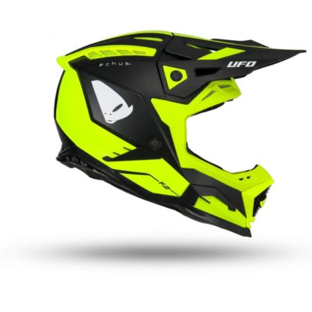 Kask echus UFO czarny/żółty fluo L