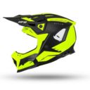 Kask echus UFO czarny/żółty fluo L