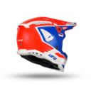 Kask echus UFO czerwony/niebieski/biały L