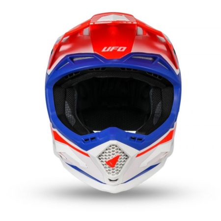 Kask echus UFO czerwony/niebieski/biały L