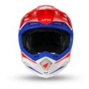 Kask echus UFO czerwony/niebieski/biały L