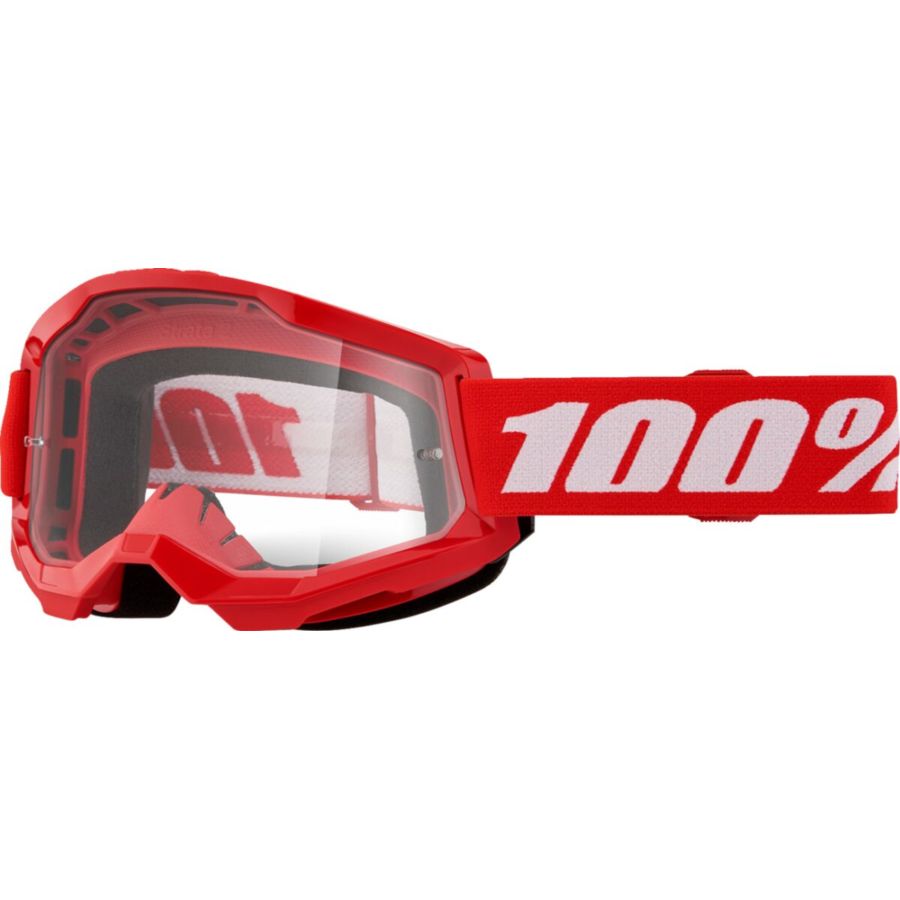 Gogle 100% STRATA 2 red clear