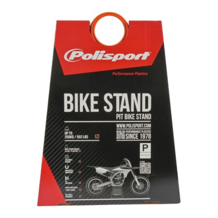 Stojak pod motocykl POLISPORT 250kg czarny