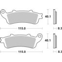 Klocki hamulcowe SBS KH261 KH281 street ceramic