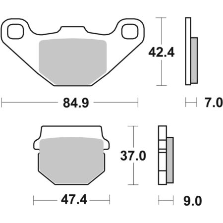 Klocki hamulcowe SBS SCOOTER DAELIM S 300