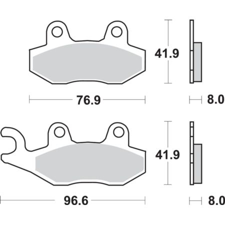 Klocki hamulcowe SBS STREET EXCEL YAMAHA BT 1100