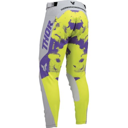 Spodnie THOR LAUNCHMODE BLEACH gray/acid 28