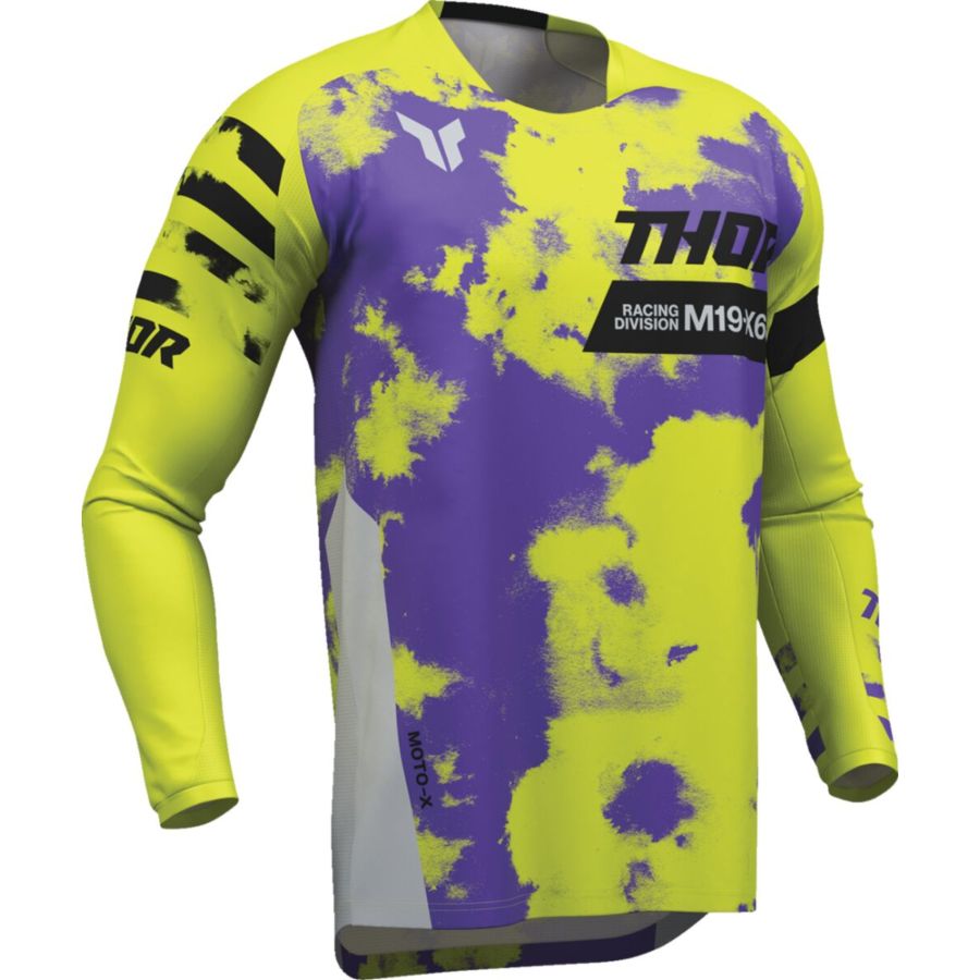 Bluza THOR LAUNCHMODE BLEACH gray/acid S