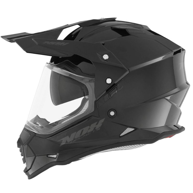 Kask NOX DUOSPORT SOLID czarny połysk XL