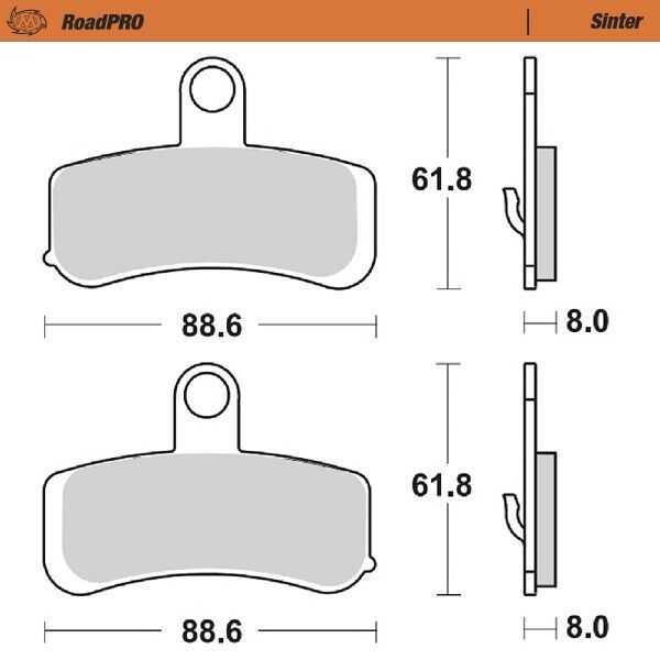 Klocki hamulcowe MOTO MASTER ROADPRO HARLEY FLD