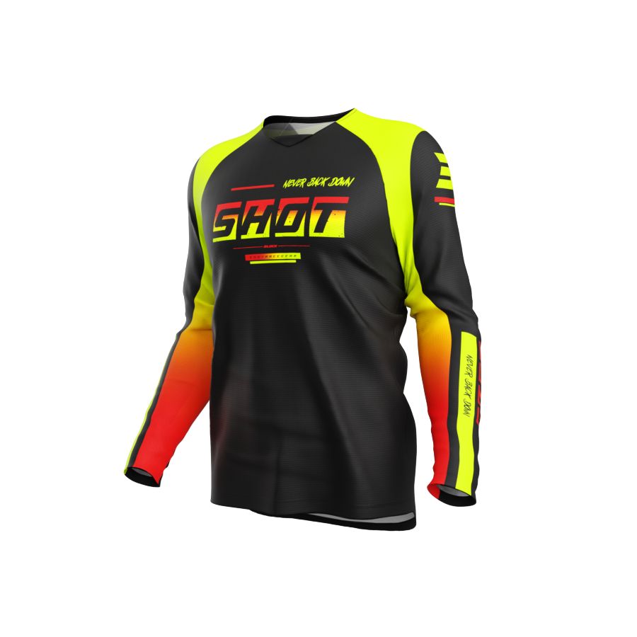 Bluza SHOT DRAW KID BLOCK NEON_YELLOW 4-5