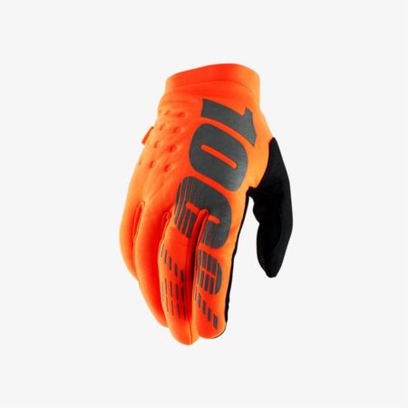 Rękawiczki 100% brisker softSHELL orange S