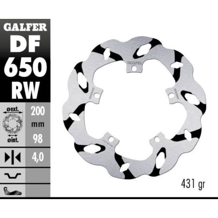 Tarcza hamulcowa GALFER WAVE 200 MM MALAGUTI