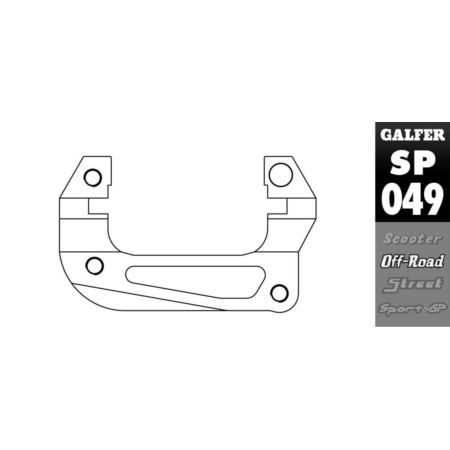 Adapter zacisku hamulcowego GALFER SUZUKI RM 85