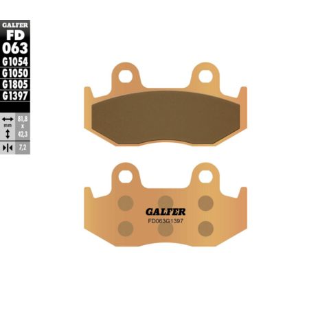Klocki hamulcowe GALFER ATV HONDA ATC 250